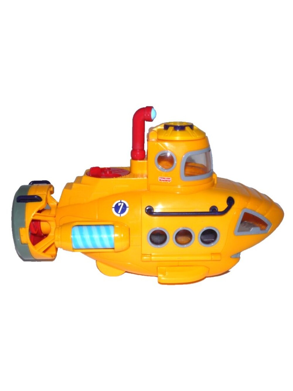 Fisher Price Imaginext 12" long yellow submarine Mattel 2008